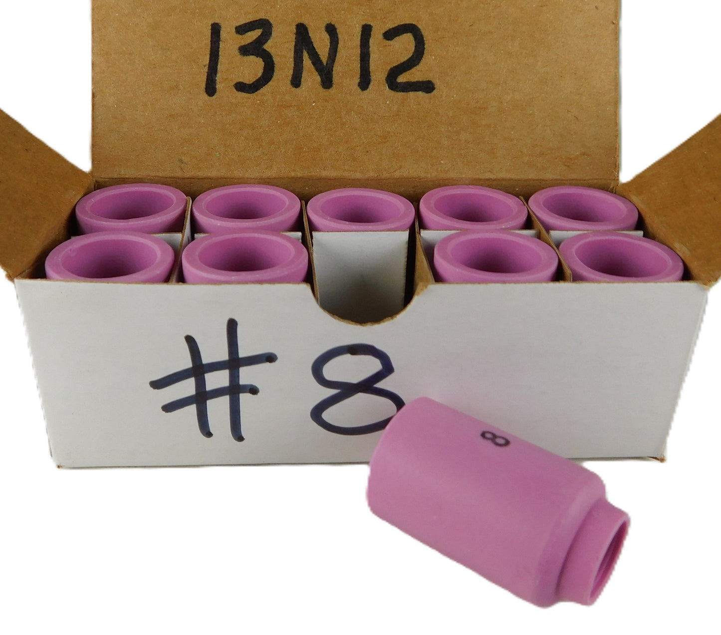 #8 TIG Gas Cups WP-9.20.24.25 13N12 10Pc