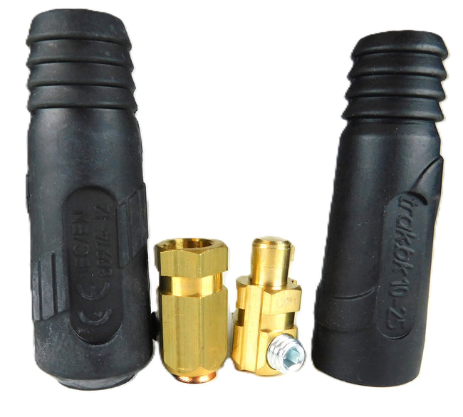 Dinse Cable Joiner Connector Male & Female 25mm 200A (Pkt 2)