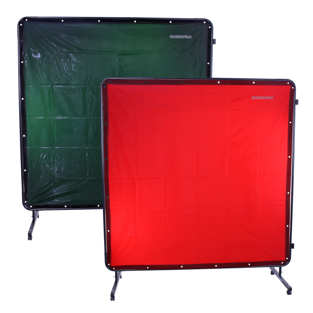 Welding Screen RED Mobile 1.74m x 1.74m 700711