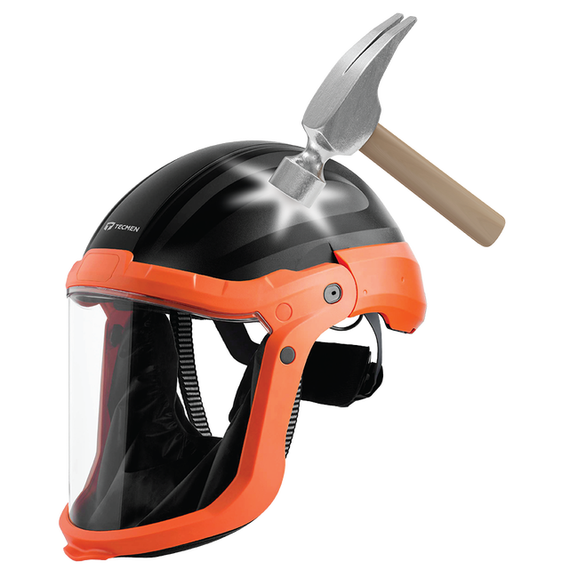 Tecmen PAPR Freflow V1 Face Shield G20-V Hardhat 703420