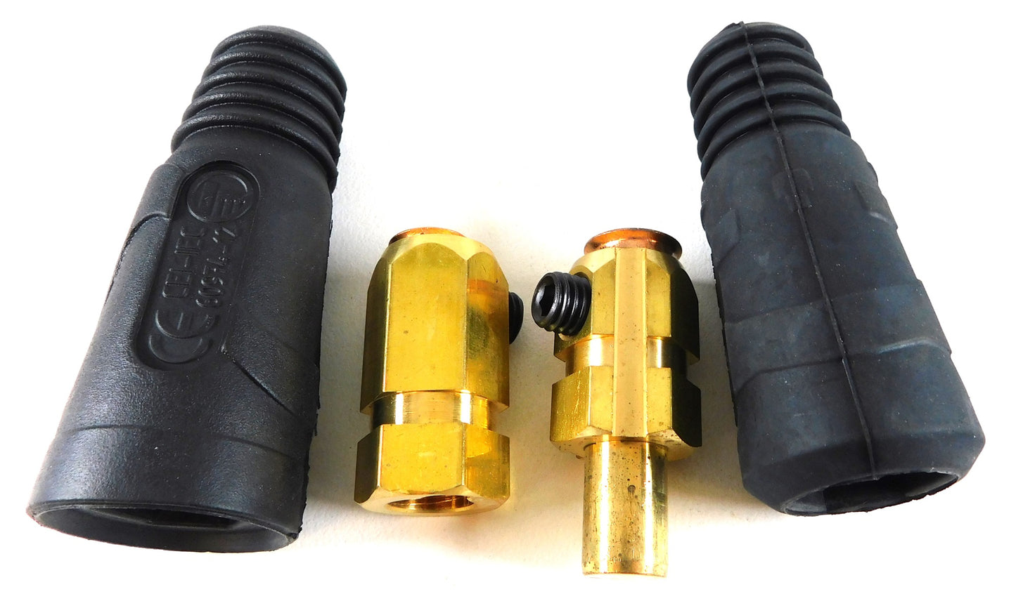 Dinse Cable Joiner Connector Male & Female 50/70mm 300A (Pkt 2)