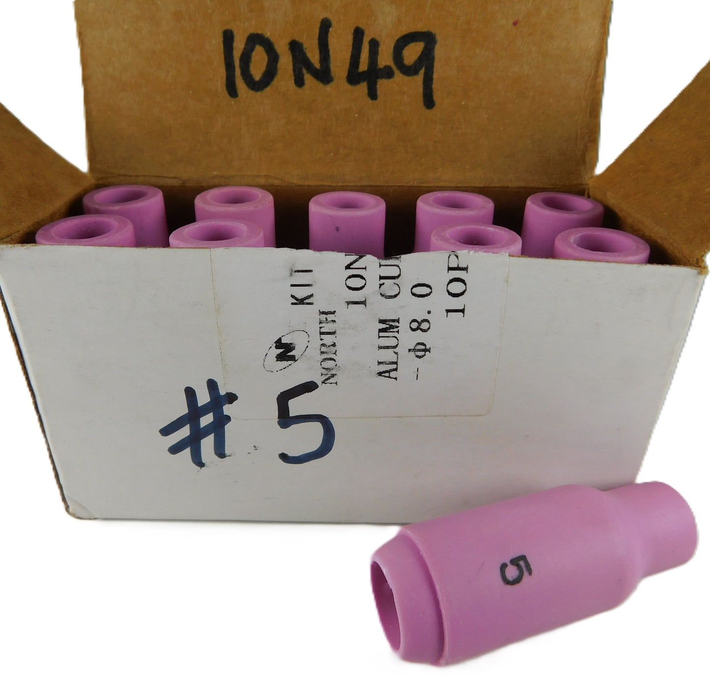 #5 TIG Gas Cups WP-17.18.26 10N49 10Pc