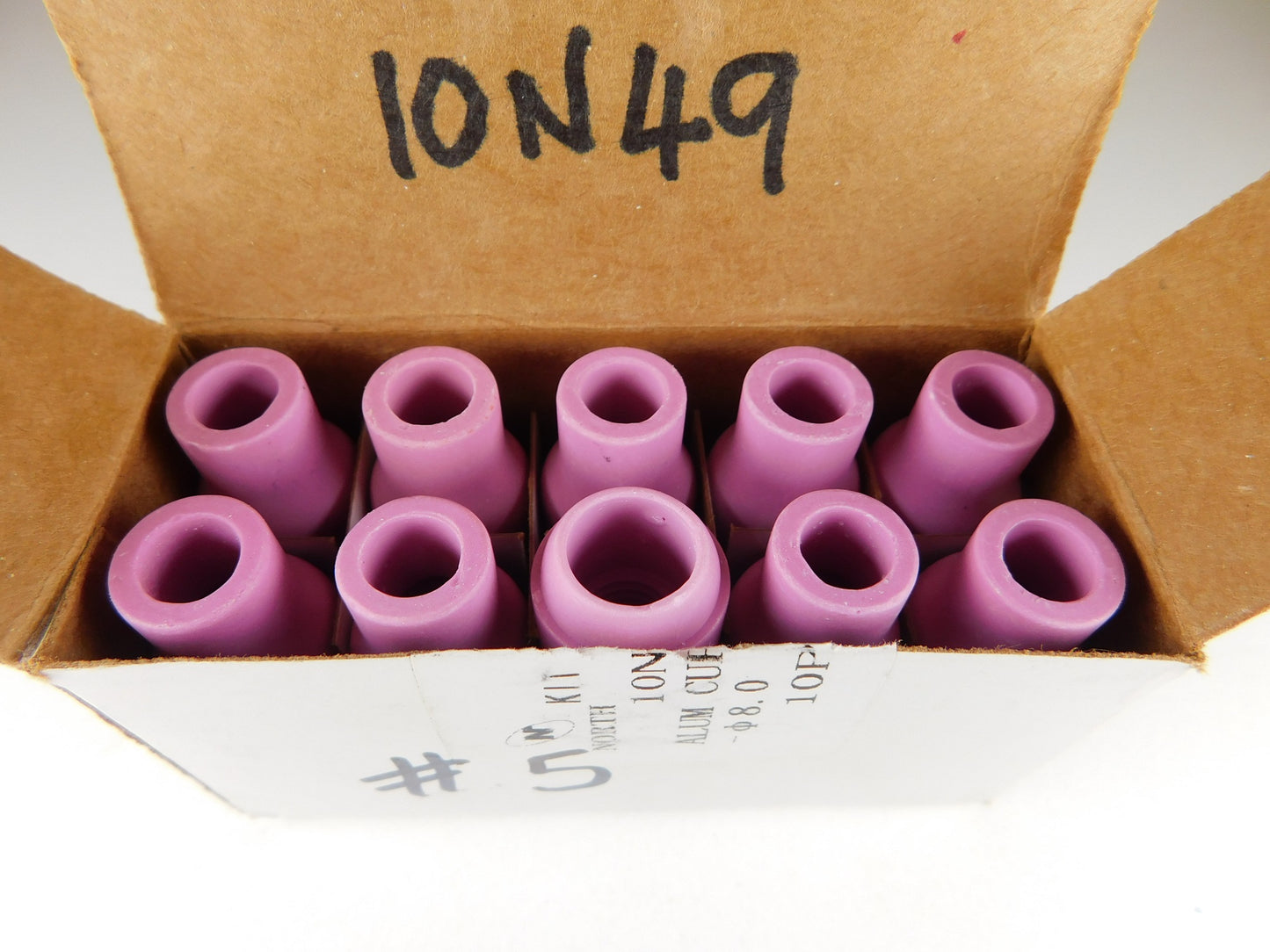 #5 TIG Gas Cups WP-17.18.26 10N49 10Pc