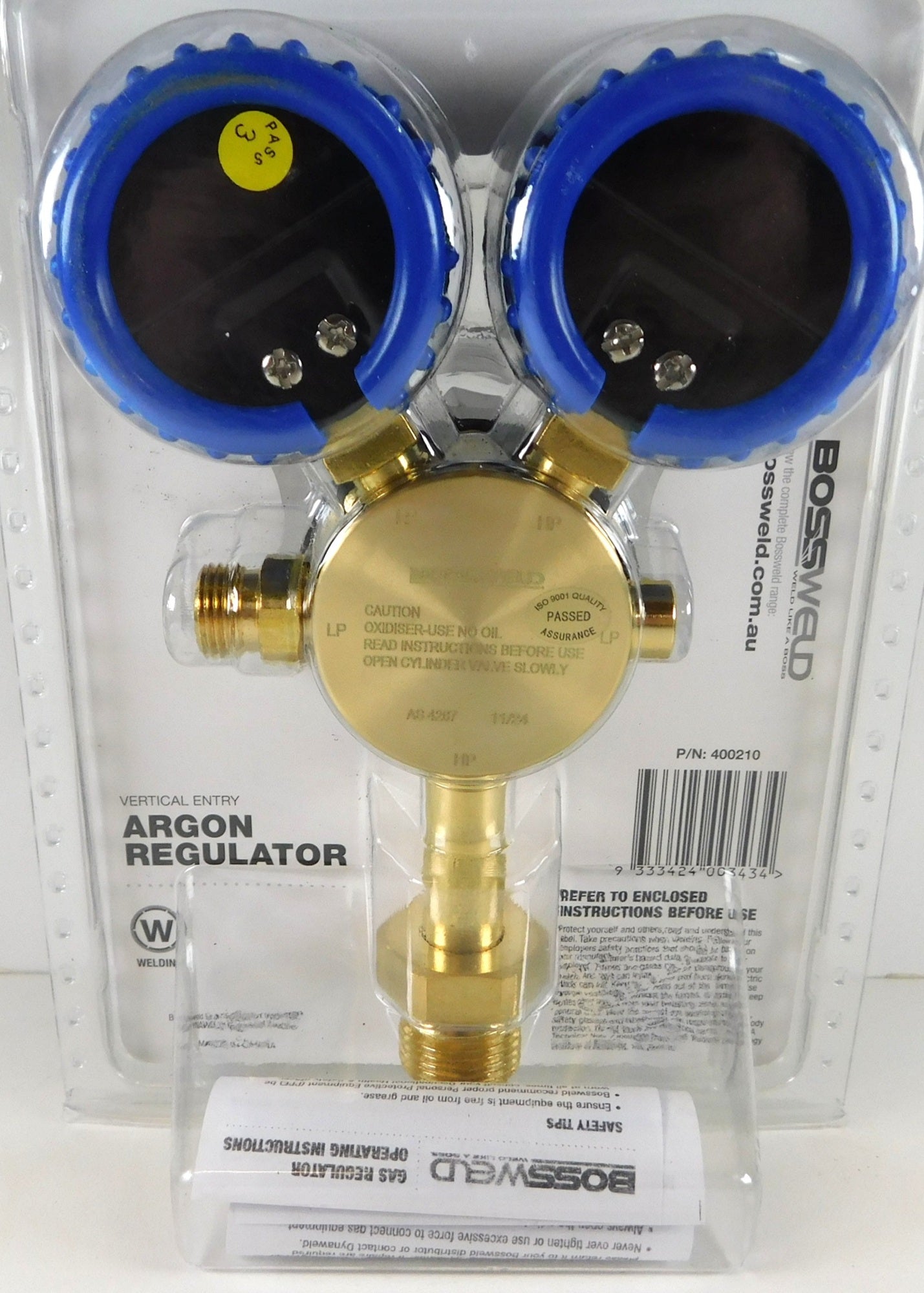 Gas Regulators Argon Twin Bottom Entry Type 10 400210