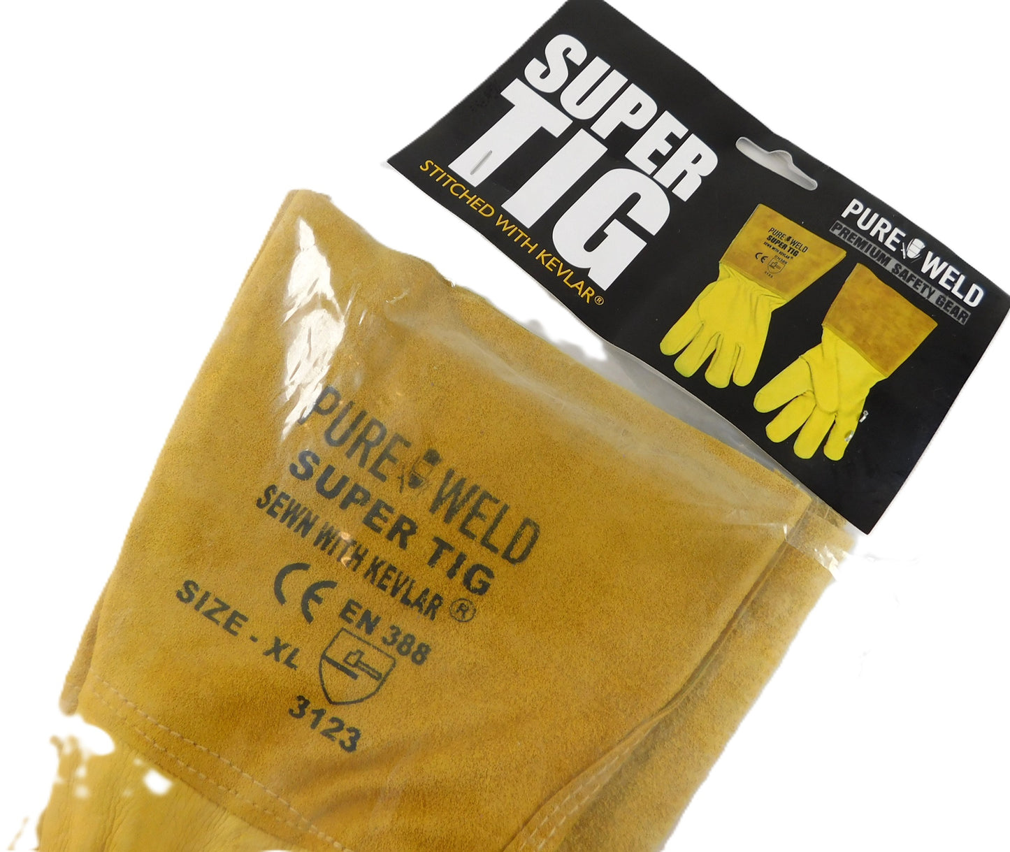 SUPER-TIG Heat-Resistant Safety Welding Gloves GSTIG-XL 48Pairs