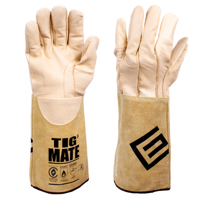 TigMate® Soft Touch TIG Welding Gloves Pig Skin SMALL TIG16S