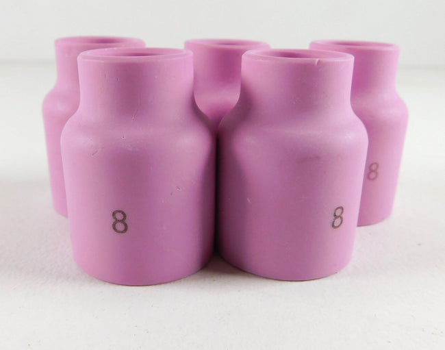 #8 TIG Stubby Gas Lens Cup Nozzles 54N14SW 5Pcs