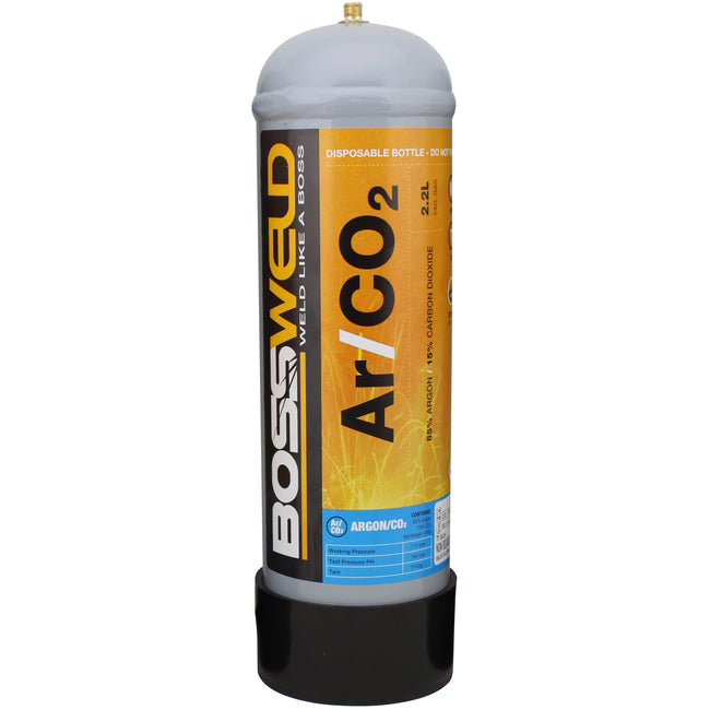 Argon/Co2 Gas Disposable Gas Bottles 2.2L 600033